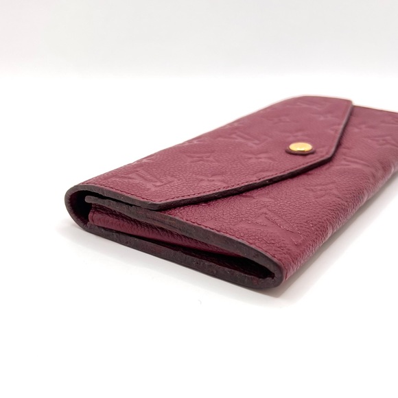 Authentic LV Louis Vuitton Monogram Empreinte Sarah Bifold Long Wallet W/ Insert - Picture 4 of 12